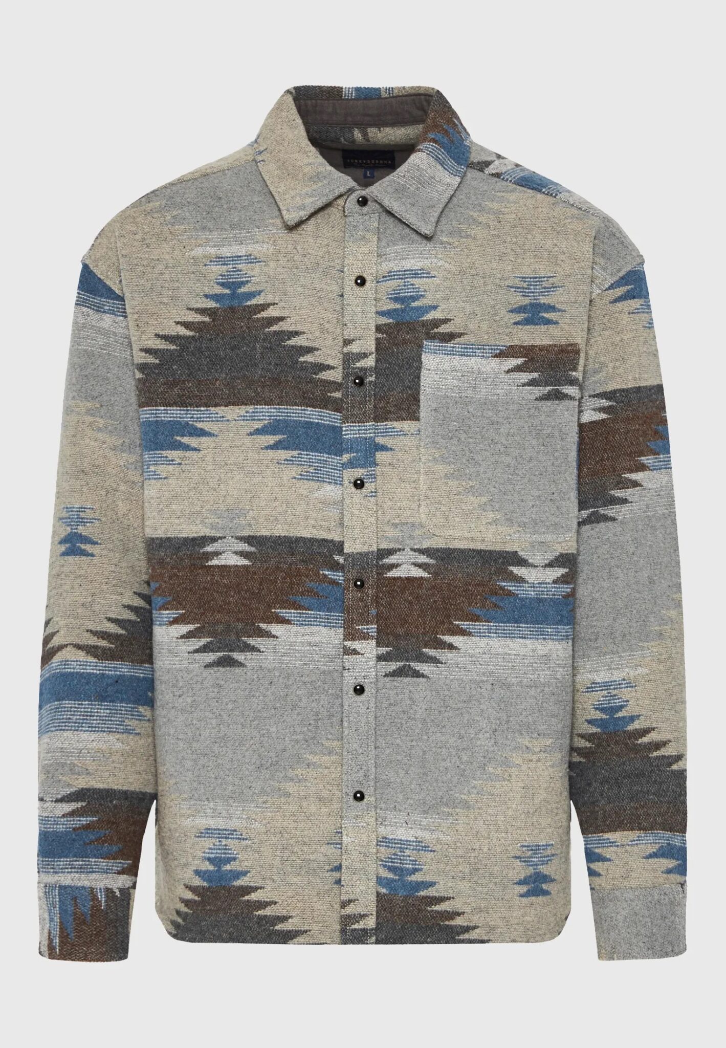 FUNKY BUDDHA ΑΝΔΡΙΚΌ ΠΟΥΚΆΜΙΣΟ CASUAL | GREY FUNKY BUDDHA ΑΝΔΡΙΚΌ ΠΟΥΚΆΜΙΣΟ CASUAL | GREY