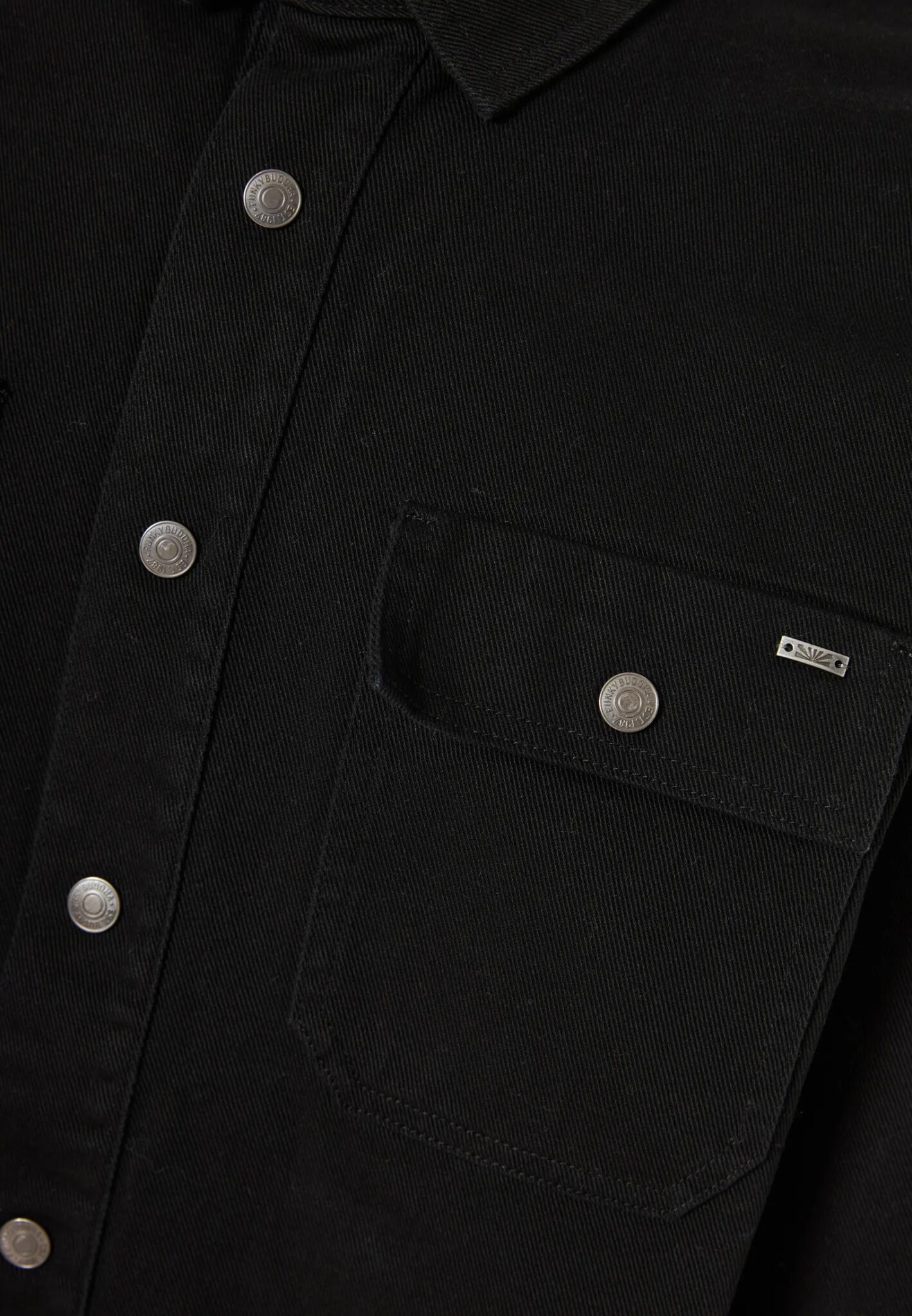 FUNKY BUDDHA ΑΝΔΡΙΚΌ ΠΟΥΚΆΜΙΣΟ DENIM | BLACK FUNKY BUDDHA ΑΝΔΡΙΚΌ ΠΟΥΚΆΜΙΣΟ DENIM | BLACK