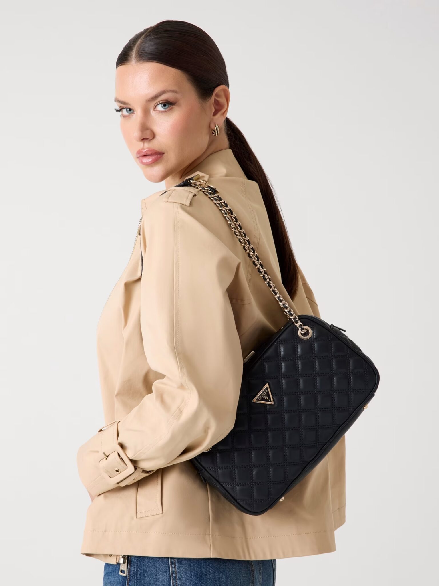 GUESS MIREMA TOP HANDLE FLAP HWWG9631200 | BLACK