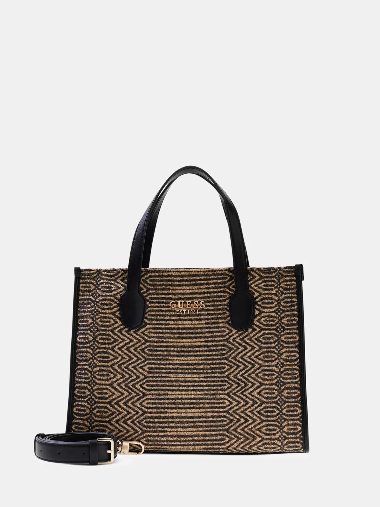 GUESS SILVANA 2 COMP TOTE HWWC8665220 | BLACK GUESS SILVANA 2 COMP TOTE HWWC8665220 | BLACK