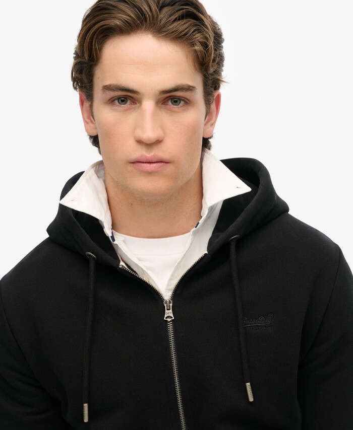 SUPERDRY HOODED SPORTS PUFFER JACKET ΜΠΟΥΦΑΝ ΑΝΔΡΙΚΟ | ANTHRACITE