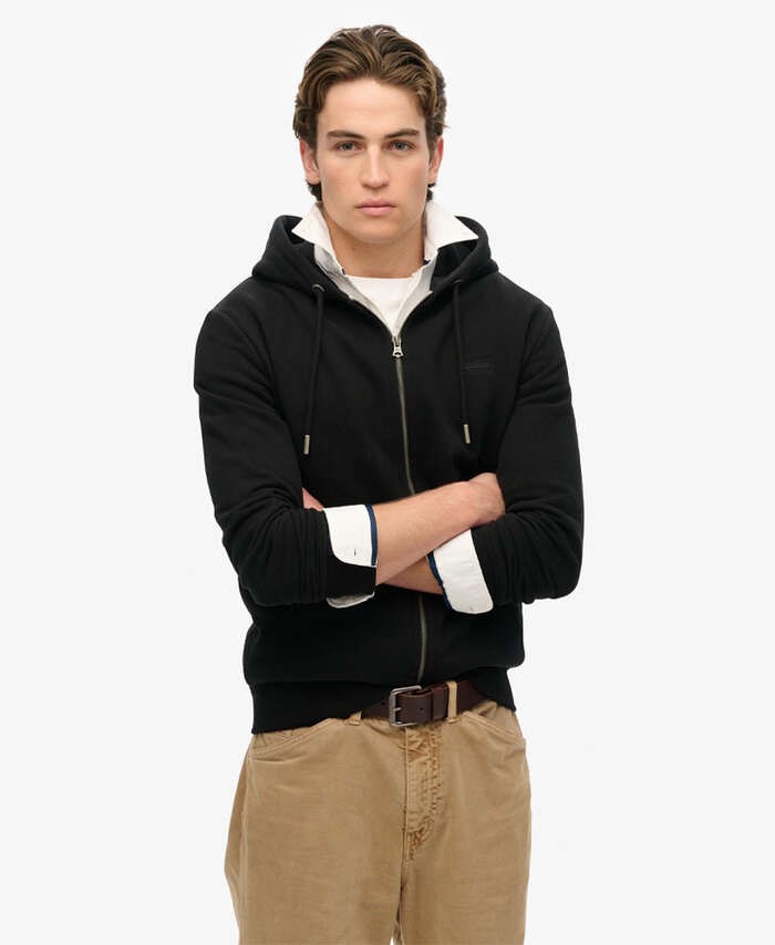 SUPERDRY HOODED SPORTS PUFFER JACKET ΜΠΟΥΦΑΝ ΑΝΔΡΙΚΟ | ANTHRACITE