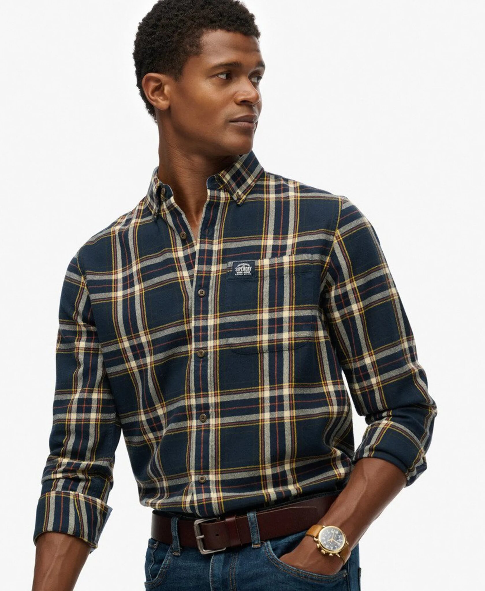 SUPERDRY L/S COTTON LUMBERJACK SHIRT ΠΟΥΚΑΜΙΣΟ ΑΝΔΡΙΚΟ | DARK BLUE SUPERDRY L/S COTTON LUMBERJACK SHIRT ΠΟΥΚΑΜΙΣΟ ΑΝΔΡΙΚΟ | DARK BLUE