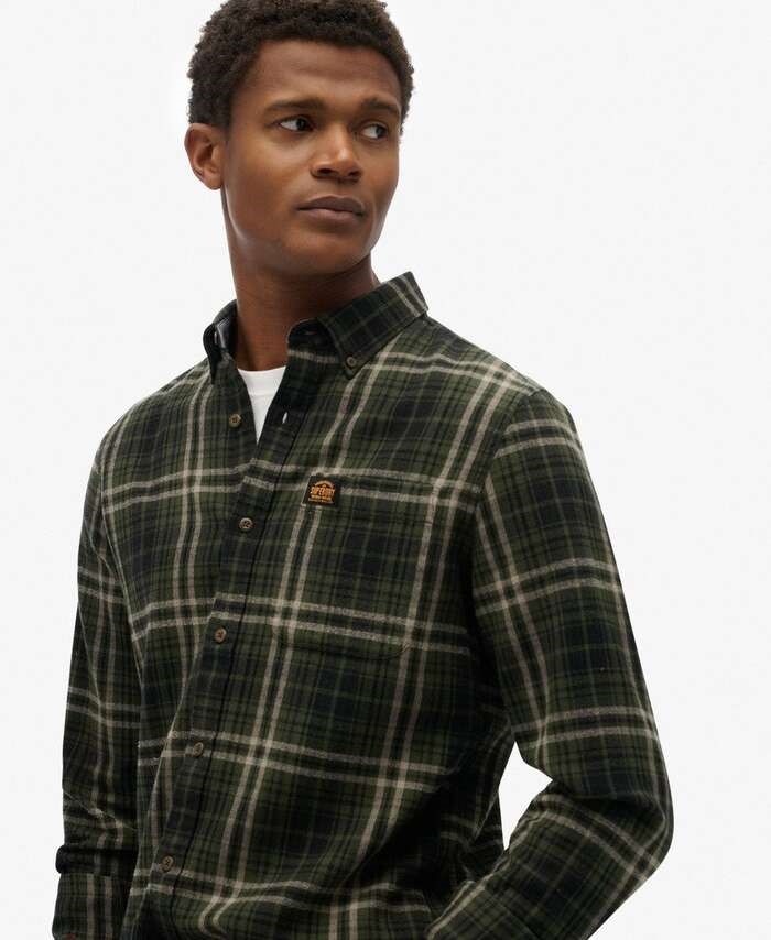 SUPERDRY L/S COTTON LUMBERJACK SHIRT ΠΟΥΚΑΜΙΣΟ ΑΝΔΡΙΚΟ | OLIVE SUPERDRY L/S COTTON LUMBERJACK SHIRT ΠΟΥΚΑΜΙΣΟ ΑΝΔΡΙΚΟ | OLIVE
