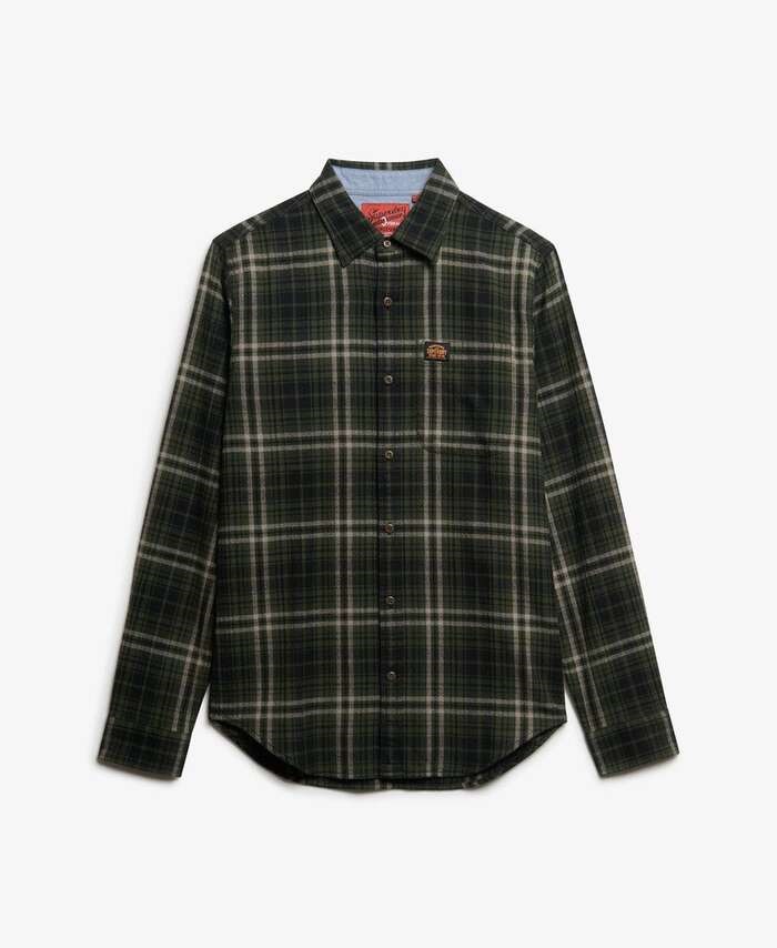 SUPERDRY L/S COTTON LUMBERJACK SHIRT ΠΟΥΚΑΜΙΣΟ ΑΝΔΡΙΚΟ | OLIVE SUPERDRY L/S COTTON LUMBERJACK SHIRT ΠΟΥΚΑΜΙΣΟ ΑΝΔΡΙΚΟ | OLIVE