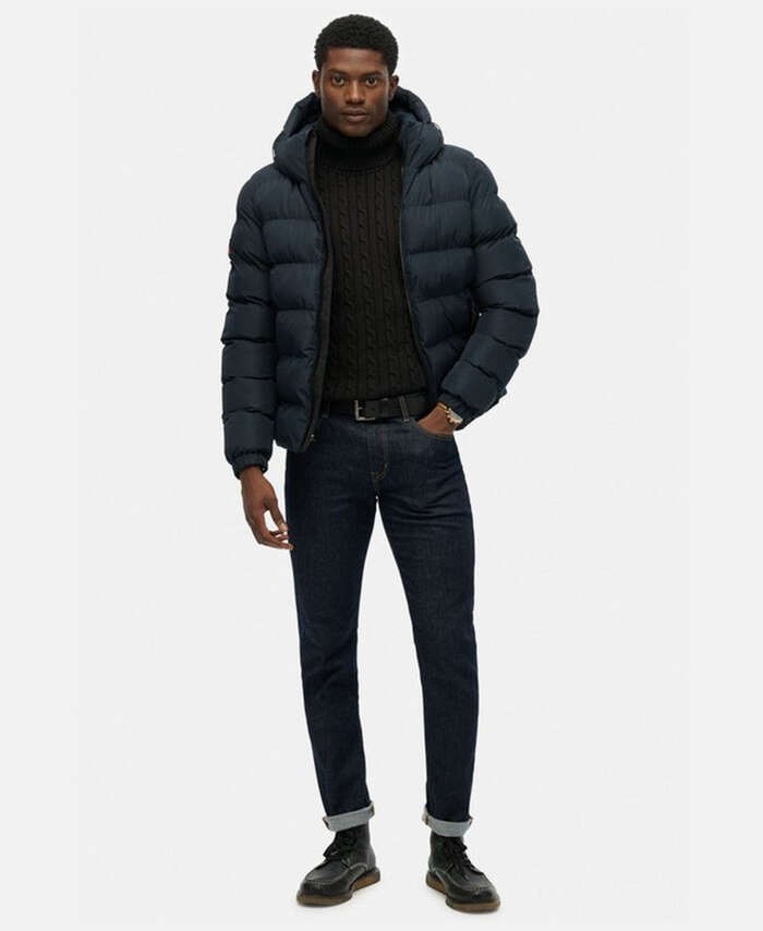 SUPERDRY HOODED SPORTS PUFFER JACKET ΜΠΟΥΦΑΝ ΑΝΔΡΙΚΟ | ANTHRACITE SUPERDRY HOODED SPORTS PUFFER JACKET ΜΠΟΥΦΑΝ ΑΝΔΡΙΚΟ | ANTHRACITE