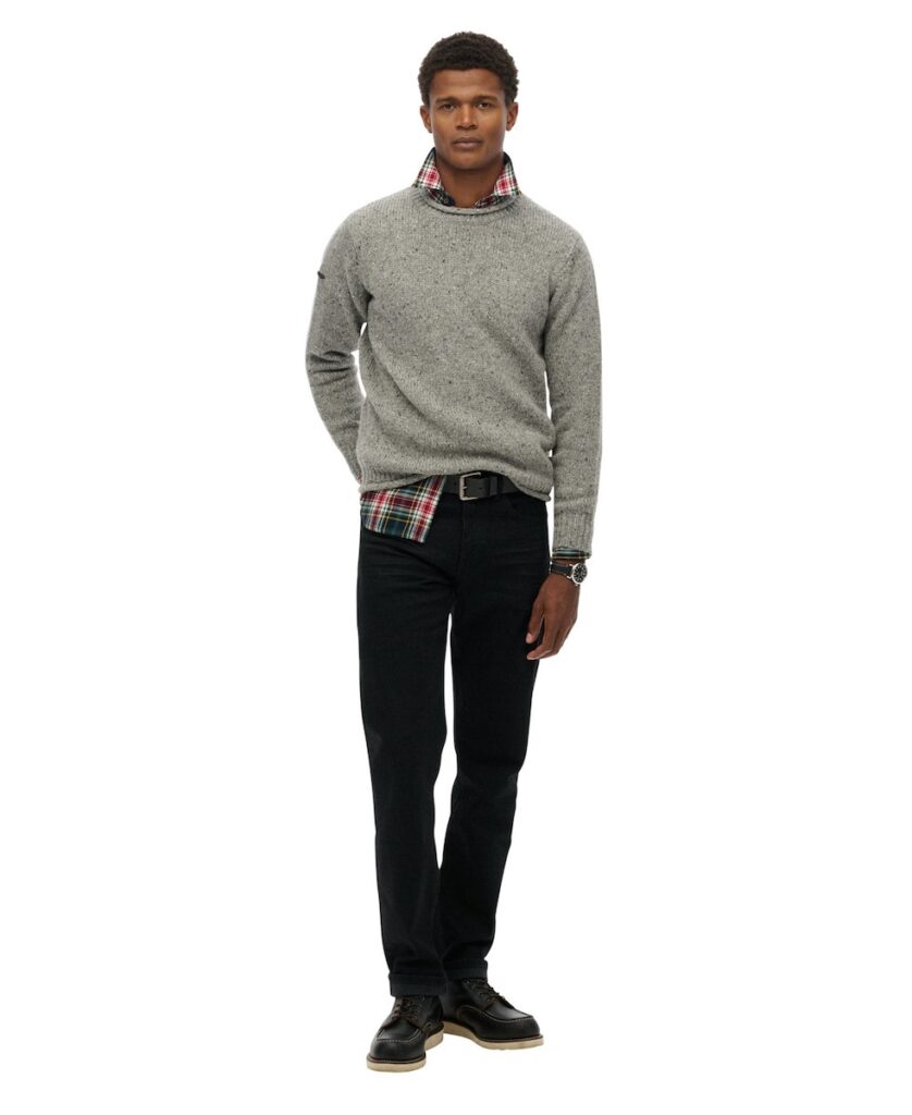 SUPERDRY DONEGAL JUMPER ΠΛΕΚΤΟ ΑΝΔΡΙΚΟ | GREY