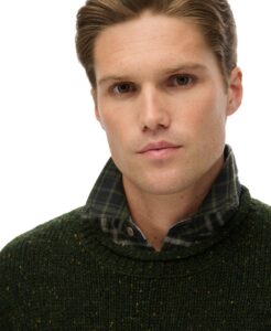 SUPERDRY DONEGAL JUMPER ΠΛΕΚΤΟ ΑΝΔΡΙΚΟ | GREEN