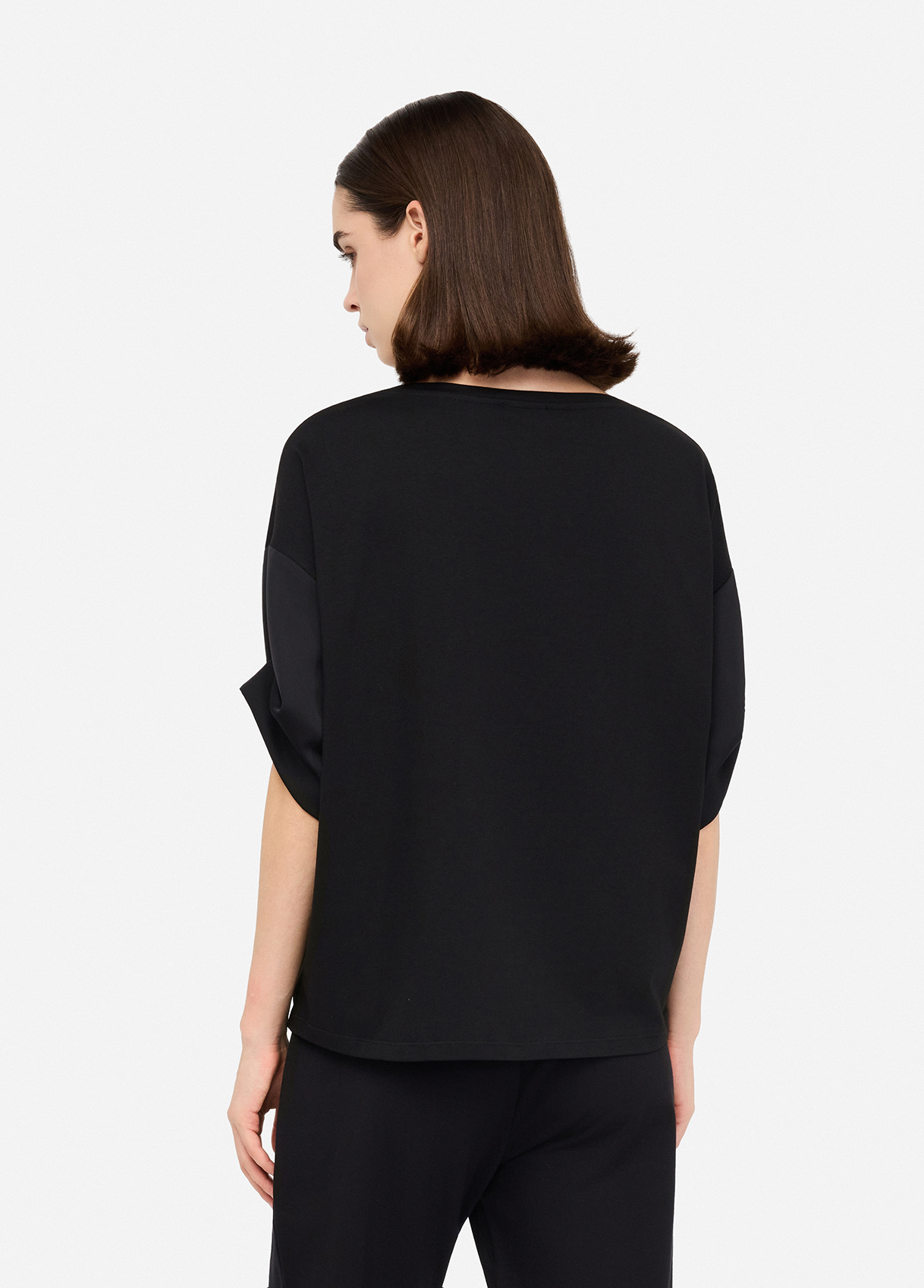 FUNKY BUDDHA ΓΥΝΑΙΚΕΊΑ ΜΠΛΟΎΖΑ ΜΕ ΜΑΚΡΎ ΜΑΝΊΚΙ | BLACK