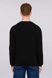 TRUSSARDI KNITWEAR  -MAGLIA GIROCOLLO MK601K01 | BLACK