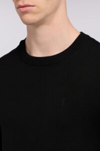 TRUSSARDI KNITWEAR  -MAGLIA GIROCOLLO MK601K01 | BLACK