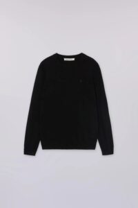 TRUSSARDI KNITWEAR  -MAGLIA GIROCOLLO MK601K01 | BLACK