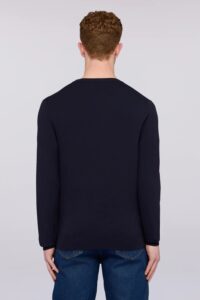 TRUSSARDI KNITWEAR  -MAGLIA GIROCOLLO MK601K01 | DARK BLUE