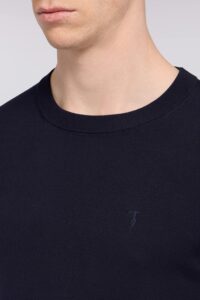 TRUSSARDI KNITWEAR  -MAGLIA GIROCOLLO MK601K01 | DARK BLUE