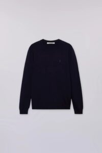 TRUSSARDI KNITWEAR  -MAGLIA GIROCOLLO MK601K01 | DARK BLUE
