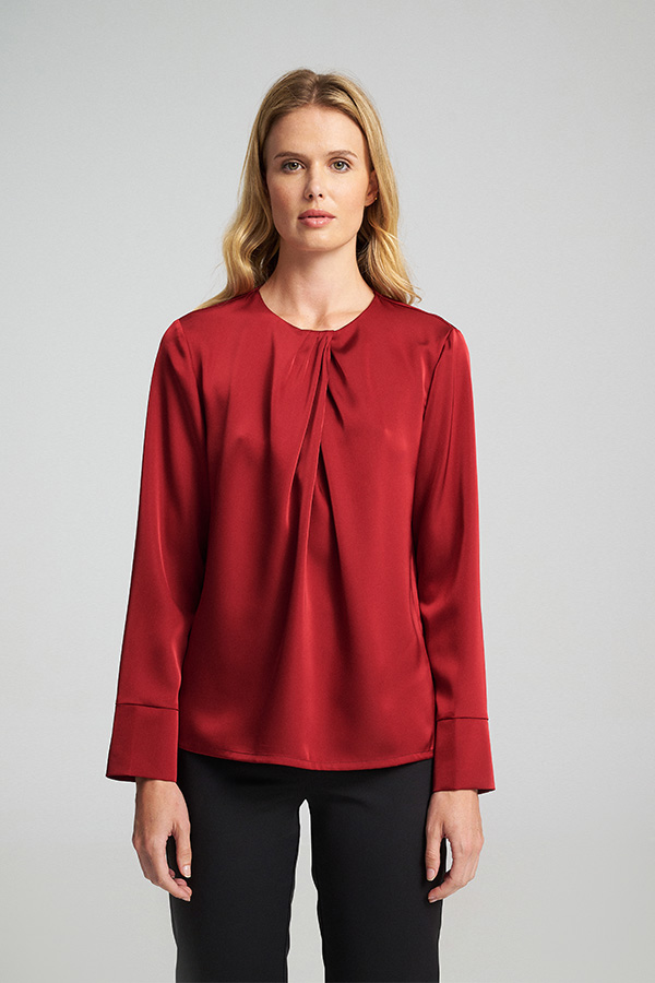 FUNKY BUDDHA ΓΥΝΑΙΚΕΊΑ ΜΠΛΟΎΖΑ ΜΕ ΜΑΚΡΎ ΜΑΝΊΚΙ | BLACK