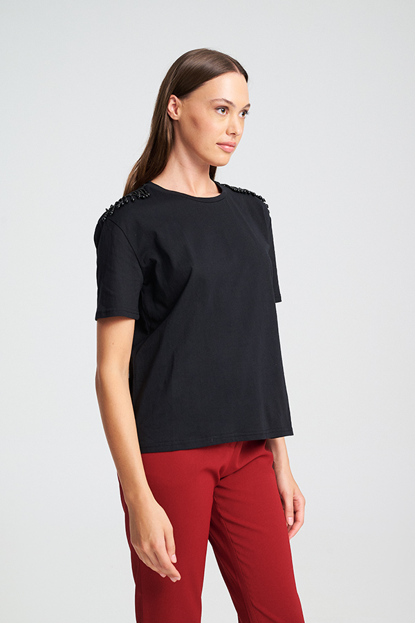 MIND MATTER CARA T-SHIRT | BLACK MIND MATTER CARA T-SHIRT | BLACK