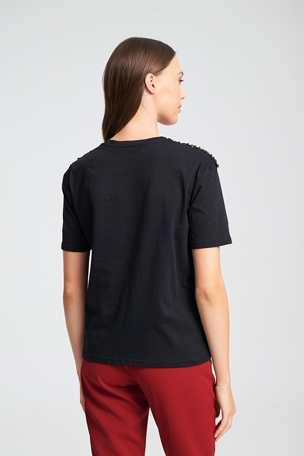 MIND MATTER CARA T-SHIRT | BLACK MIND MATTER CARA T-SHIRT | BLACK