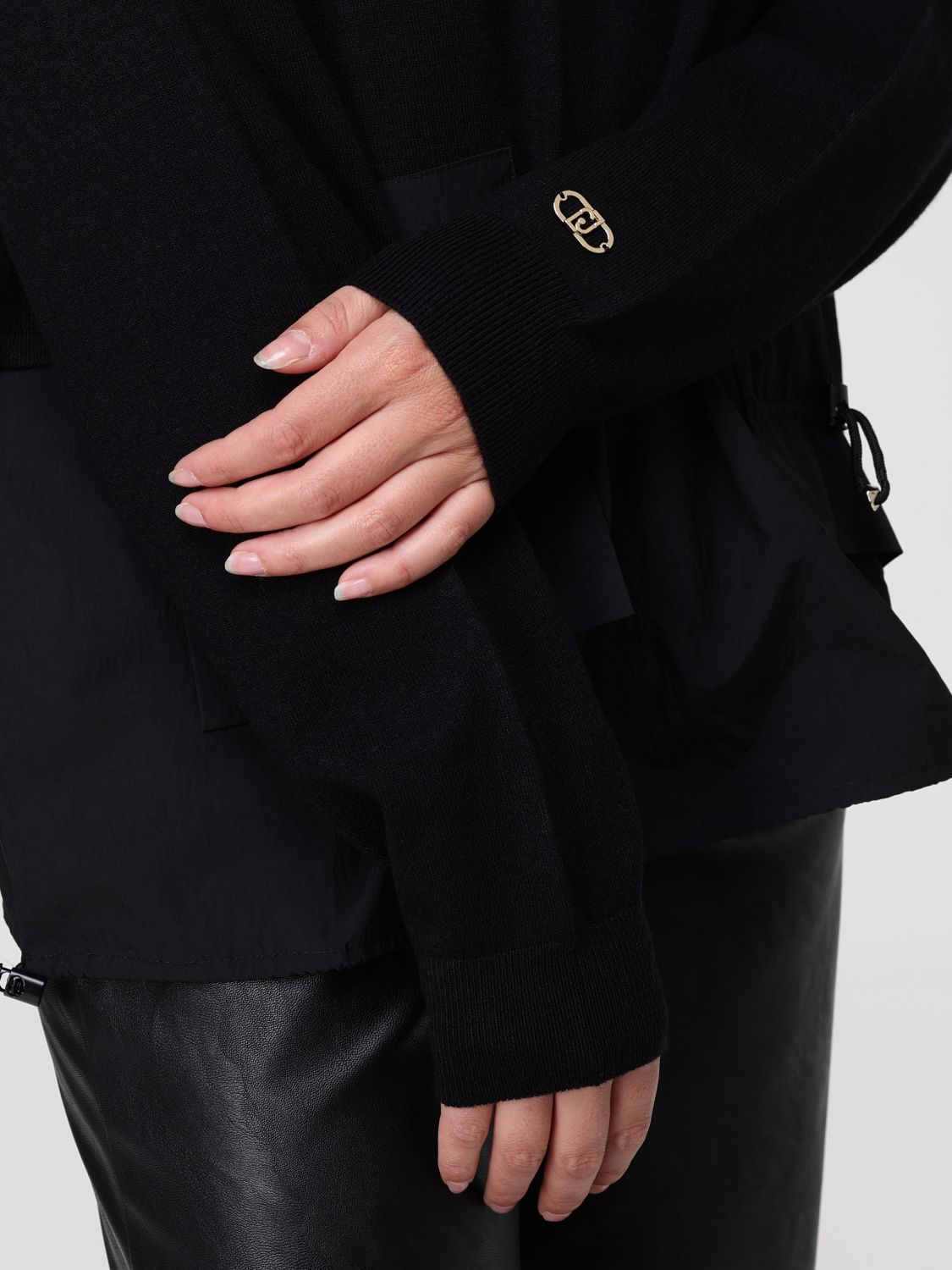 LIU JO MAGLIA CHIUSA M/L TF5038MS75L | BLACK LIU JO MAGLIA CHIUSA M/L TF5038MS75L | BLACK