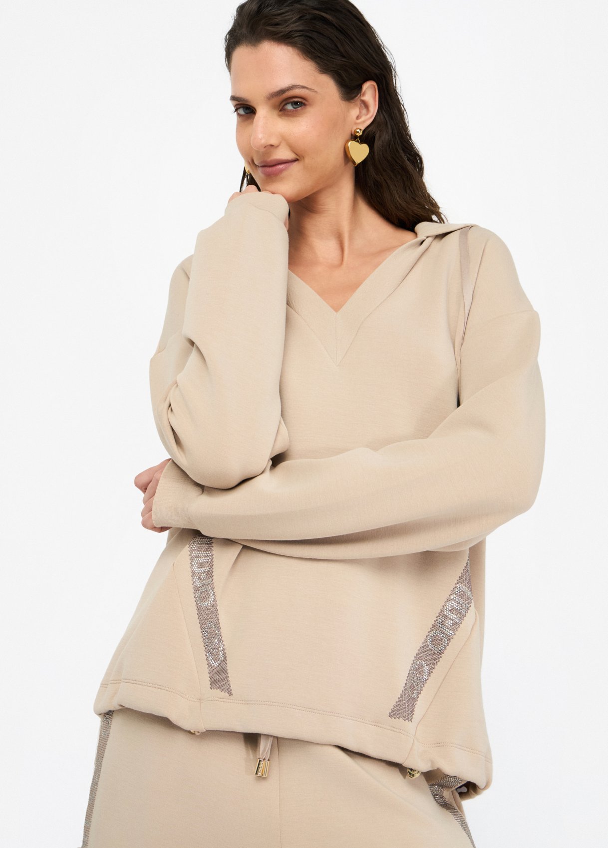 LIU JO FELPA CHIUSA TF5091J4616 | TOBACCO LIU JO FELPA CHIUSA TF5091J4616 | TOBACCO