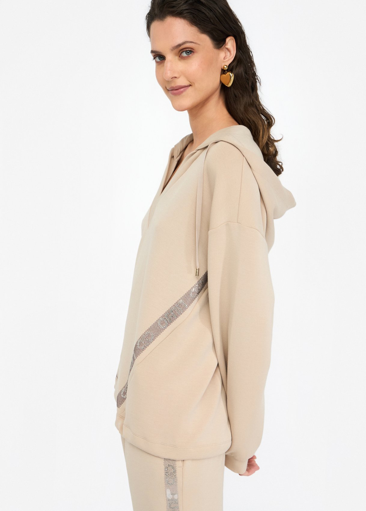 LIU JO FELPA CHIUSA TF5091J4616 | TOBACCO LIU JO FELPA CHIUSA TF5091J4616 | TOBACCO