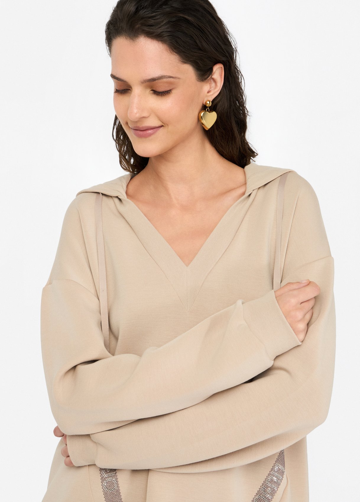 LIU JO FELPA CHIUSA TF5091J4616 | TOBACCO LIU JO FELPA CHIUSA TF5091J4616 | TOBACCO