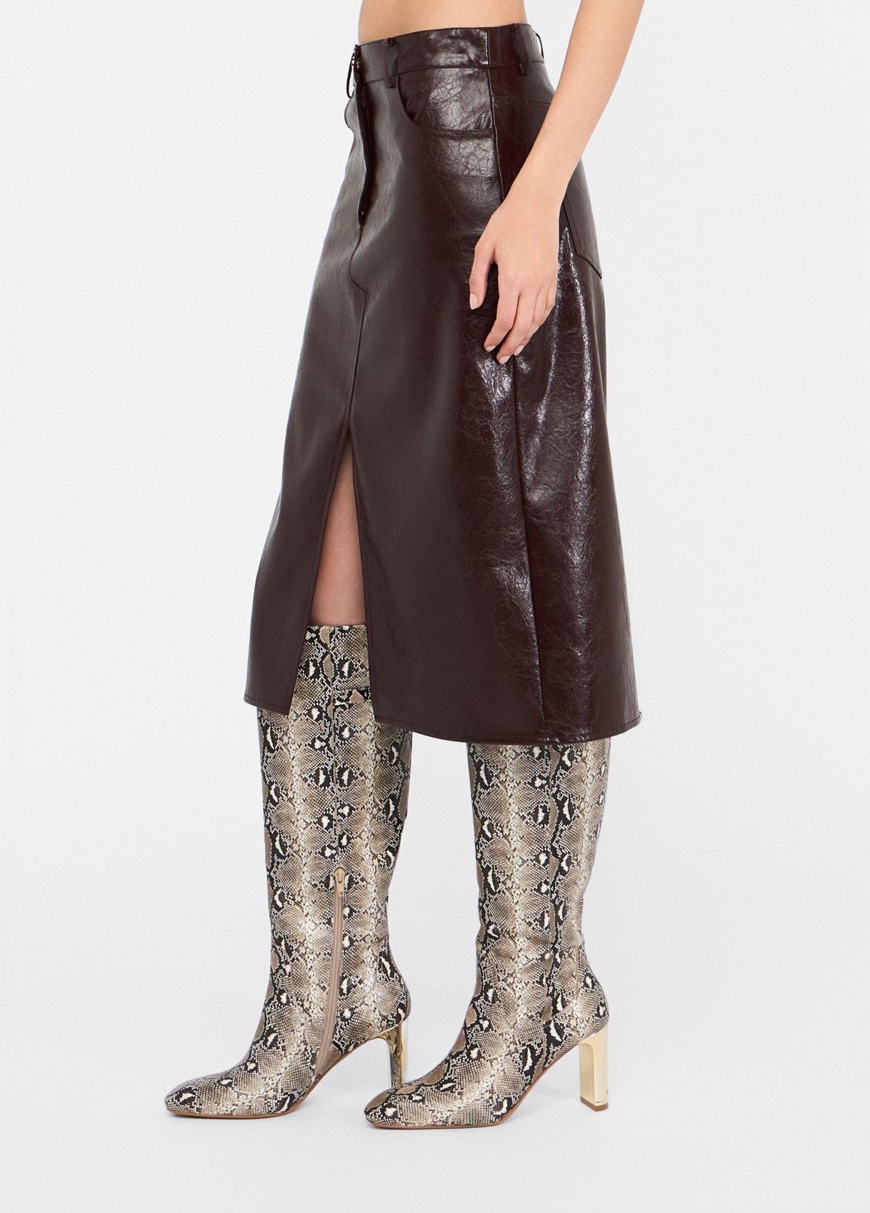 LIU JO GONNA SPALMATA LONGUETTE UF5232E1038 | BORDEAUX LIU JO GONNA SPALMATA LONGUETTE UF5232E1038 | BORDEAUX