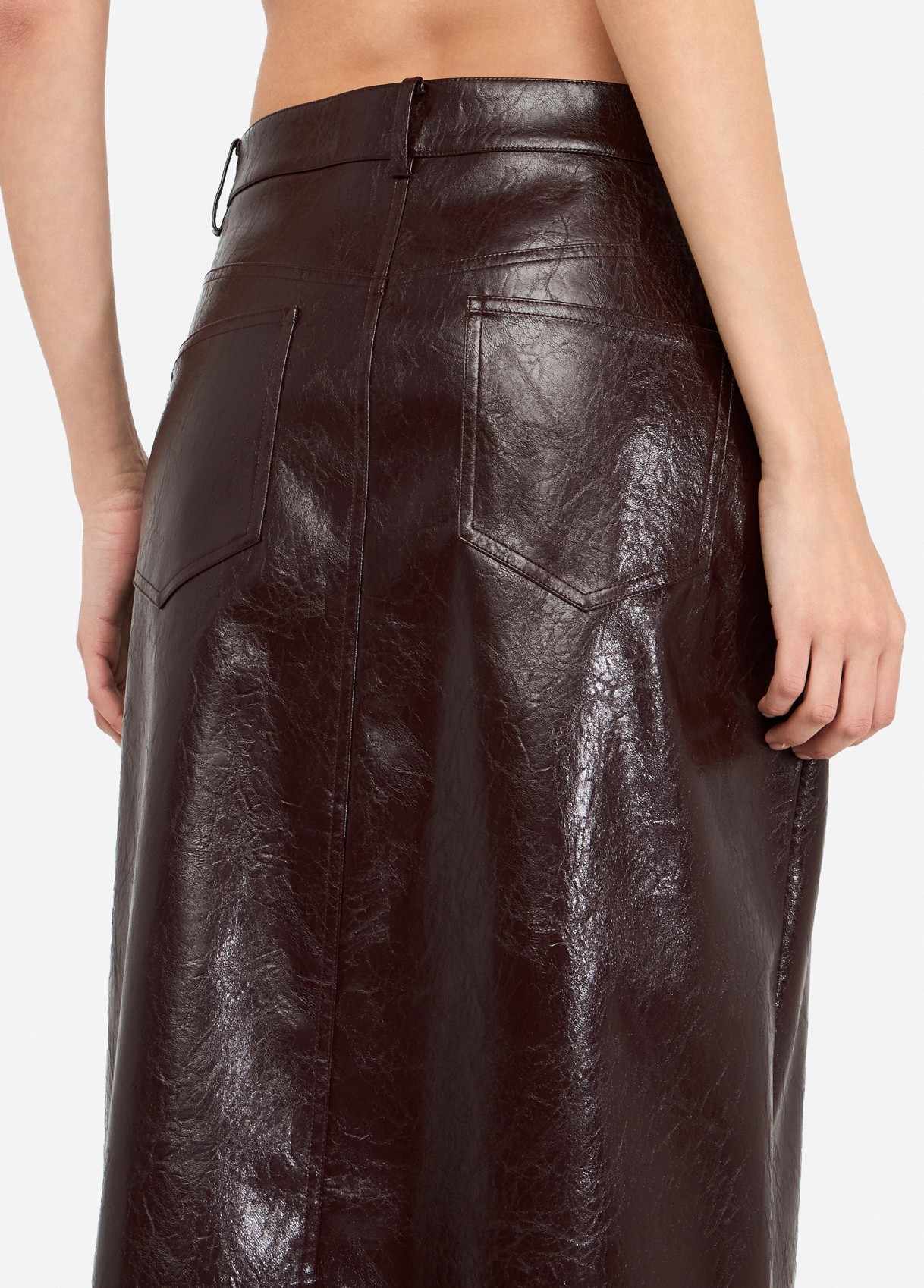 LIU JO GONNA SPALMATA LONGUETTE UF5232E1038 | BORDEAUX LIU JO GONNA SPALMATA LONGUETTE UF5232E1038 | BORDEAUX