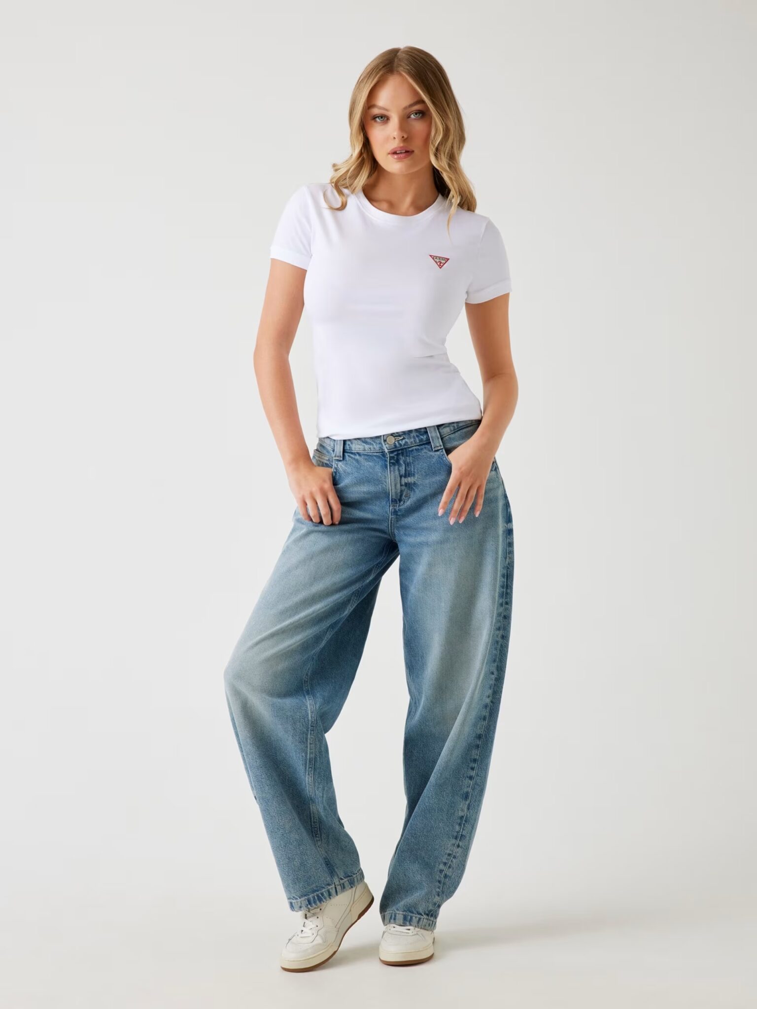 GUESS NEW VICTOIRE SCUBA PANT W5YB11KBYE2 | BEIGE