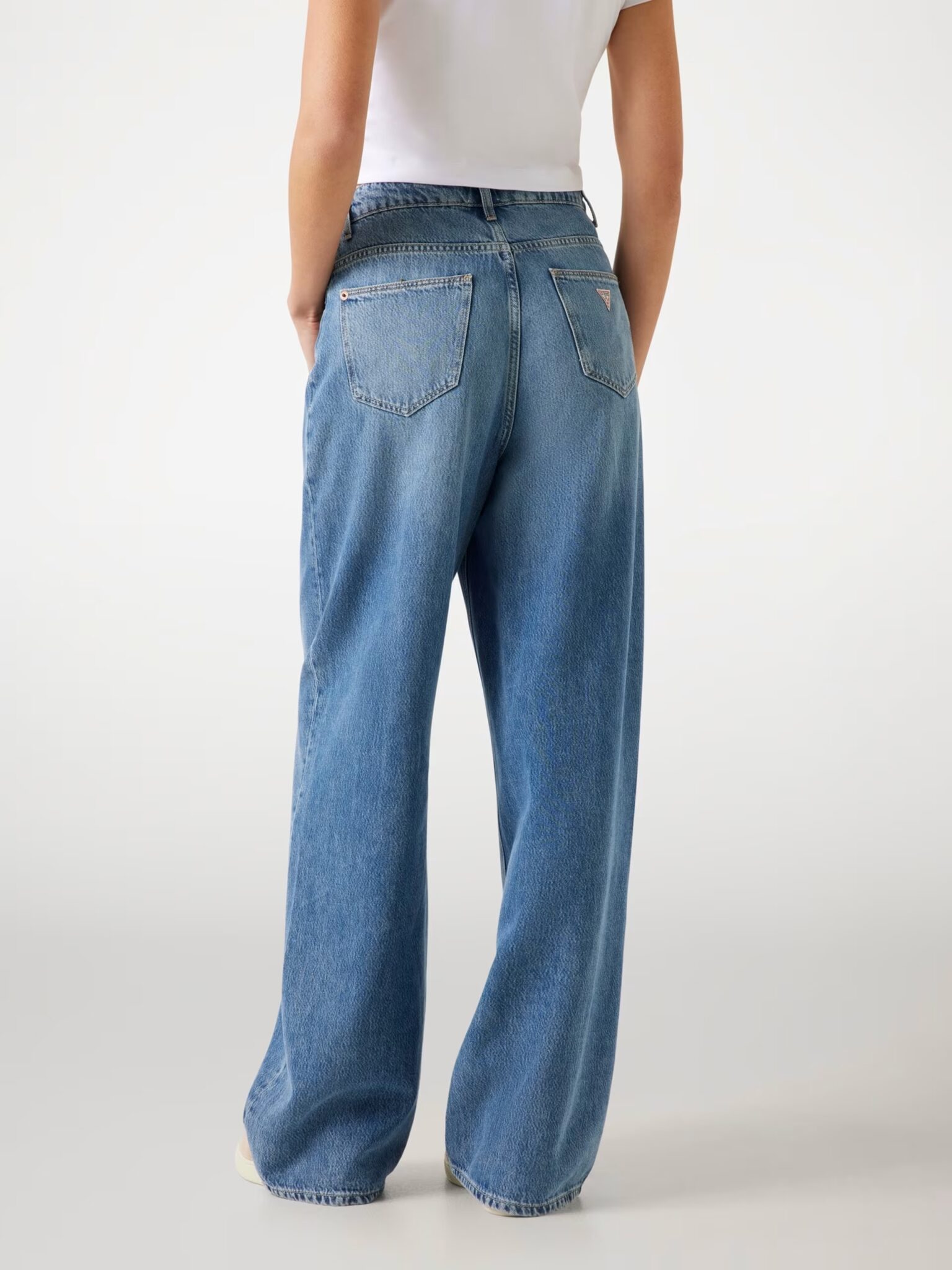 GUESS GINA WIDE LEG W5YA2GD5QKB | DENIM GUESS GINA WIDE LEG W5YA2GD5QKB | DENIM