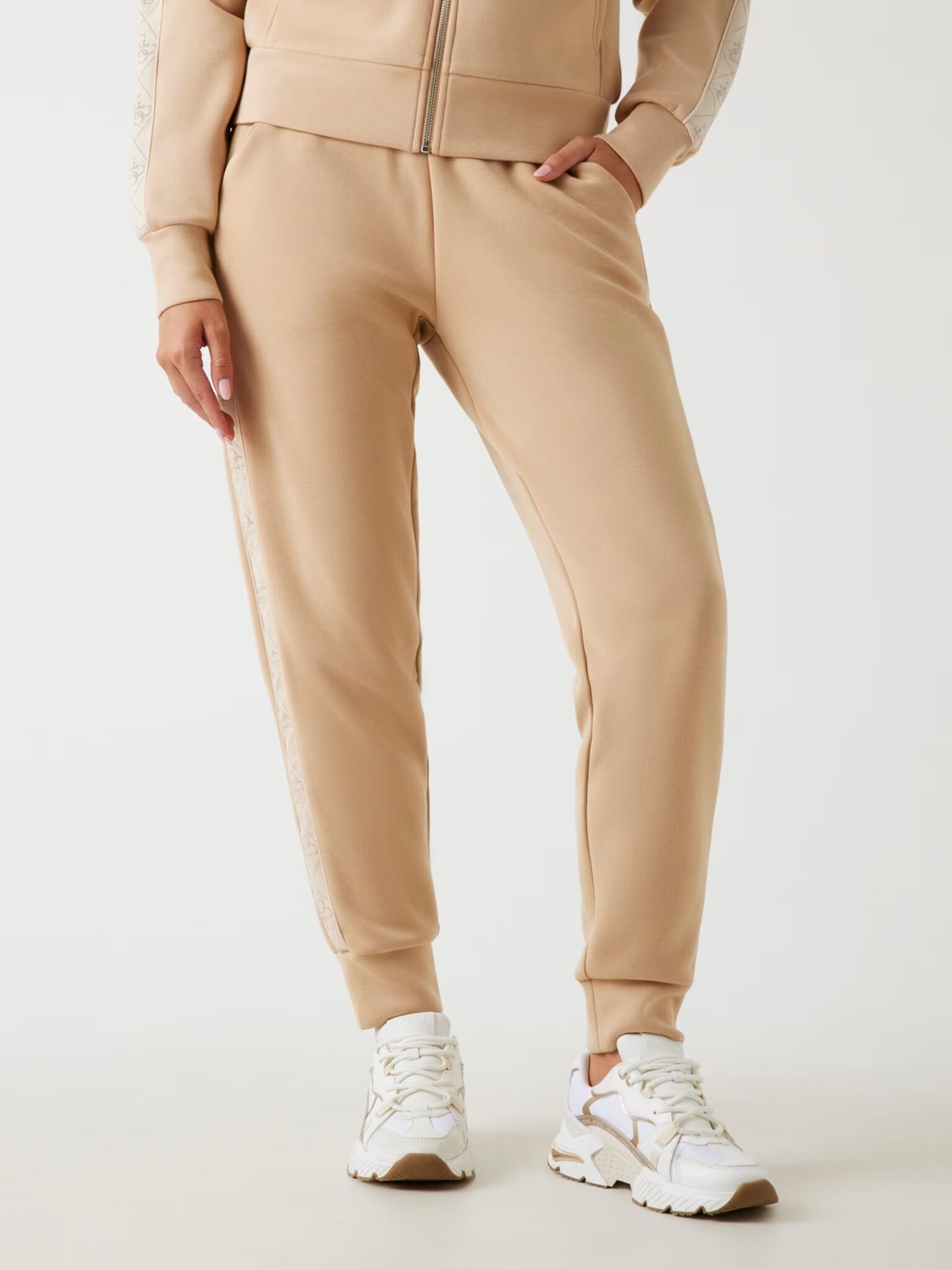 GUESS NEW VICTOIRE SCUBA PANT W5YB11KBYE2 | BEIGE