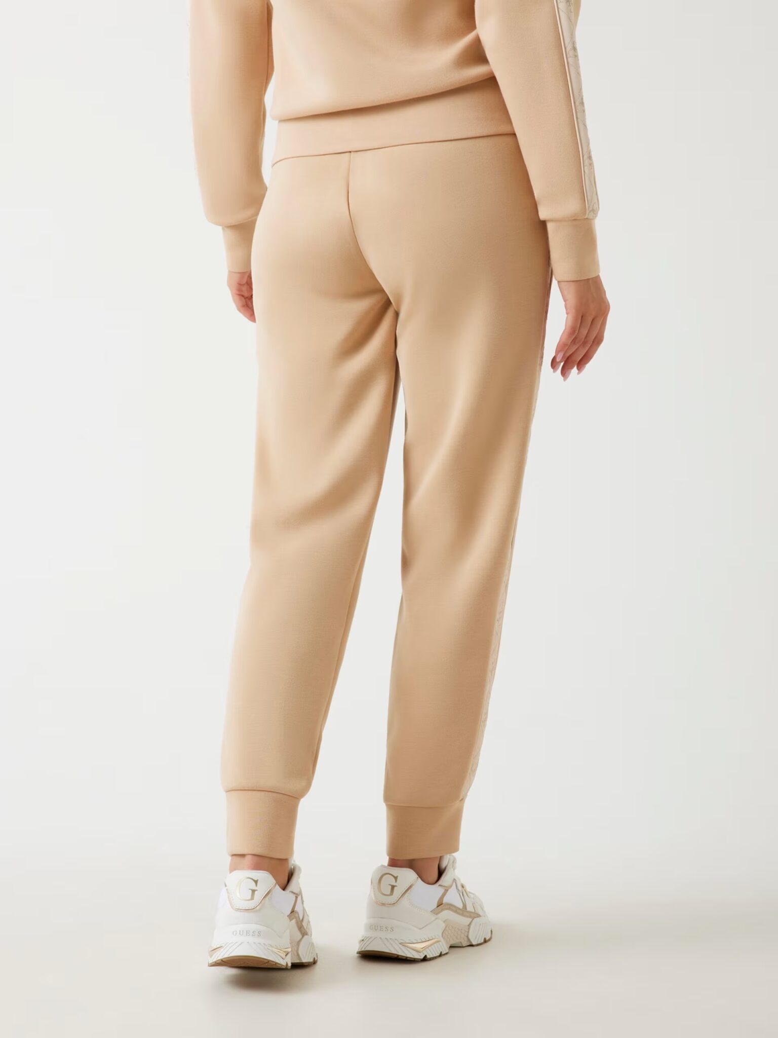 GUESS NEW VICTOIRE SCUBA PANT W5YB11KBYE2 | BEIGE GUESS NEW VICTOIRE SCUBA PANT W5YB11KBYE2 | BEIGE
