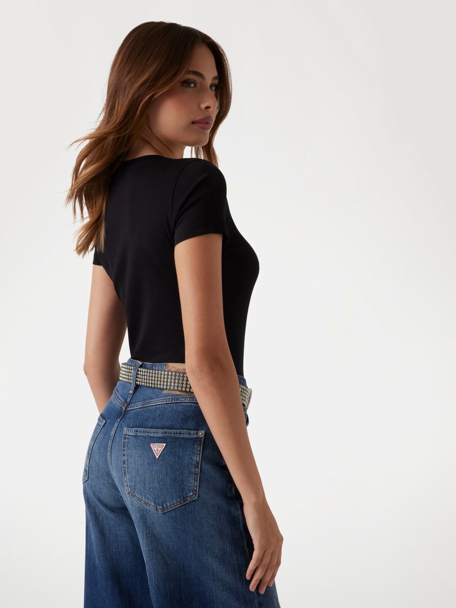 GUESS GUESS LOGO TEE ΜΠΛΟΥΖΑ W5YI05J1314 | BLACK GUESS GUESS LOGO TEE ΜΠΛΟΥΖΑ W5YI05J1314 | BLACK