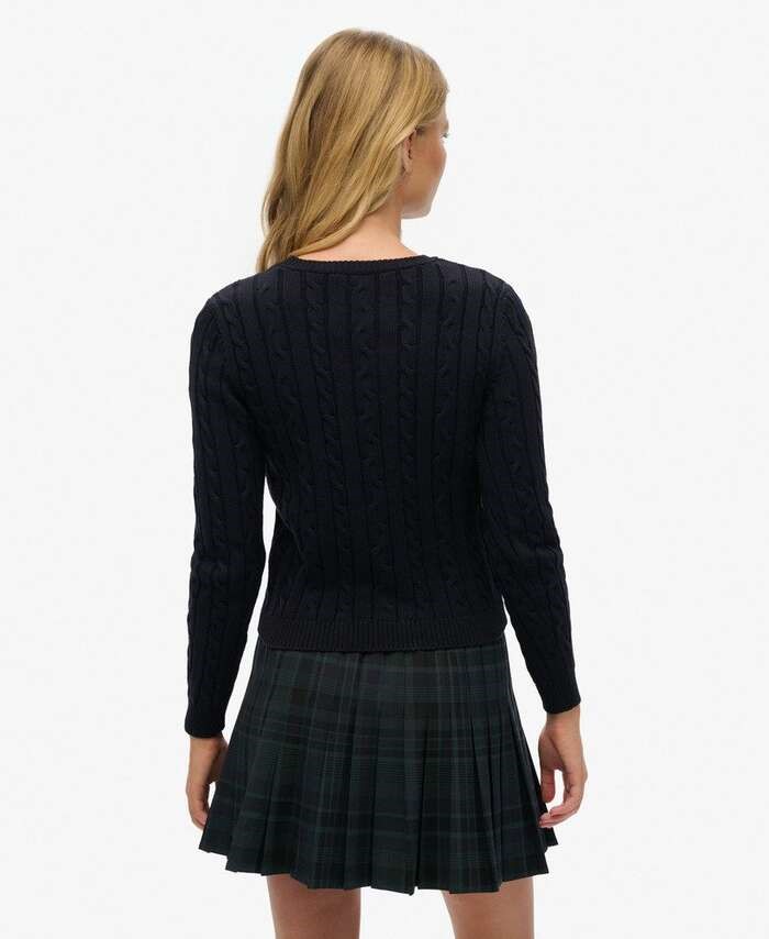 SUPERDRY ESSENTIALS SLIM CABLE JUMPER ΠΛΕΚΤΟ ΓΥΝΑΙΚΕΙΟ | DARK BLUE SUPERDRY ESSENTIALS SLIM CABLE JUMPER ΠΛΕΚΤΟ ΓΥΝΑΙΚΕΙΟ | DARK BLUE