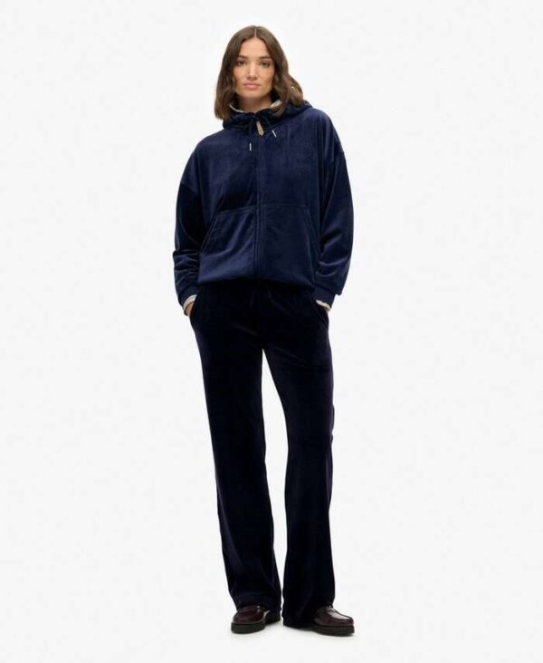 SUPERDRY COUNTRY CLUB VELOUR JOGGER ΦΟΡΜΑ ΓΥΝΑΙΚΕΙΟ | DARK BLUE