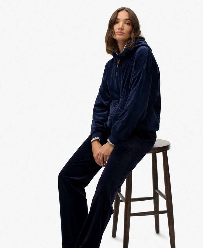 SUPERDRY COUNTRY CLUB VELOUR JOGGER ΦΟΡΜΑ ΓΥΝΑΙΚΕΙΟ | DARK BLUE SUPERDRY COUNTRY CLUB VELOUR JOGGER ΦΟΡΜΑ ΓΥΝΑΙΚΕΙΟ | DARK BLUE