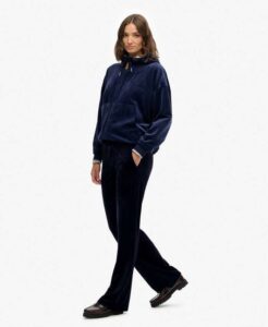 SUPERDRY COUNTRY CLUB VELOUR JOGGER ΦΟΡΜΑ ΓΥΝΑΙΚΕΙΟ | DARK BLUE