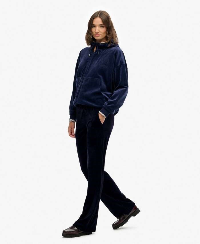 SUPERDRY COUNTRY CLUB VELOUR JOGGER ΦΟΡΜΑ ΓΥΝΑΙΚΕΙΟ | DARK BLUE SUPERDRY COUNTRY CLUB VELOUR JOGGER ΦΟΡΜΑ ΓΥΝΑΙΚΕΙΟ | DARK BLUE