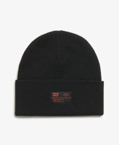 SUPERDRY SURPLUS KNITTED BEANIE HAT ΑΞΕΣΟΥΑΡ ΓΥΝΑΙΚΕΙΟ | BLACK