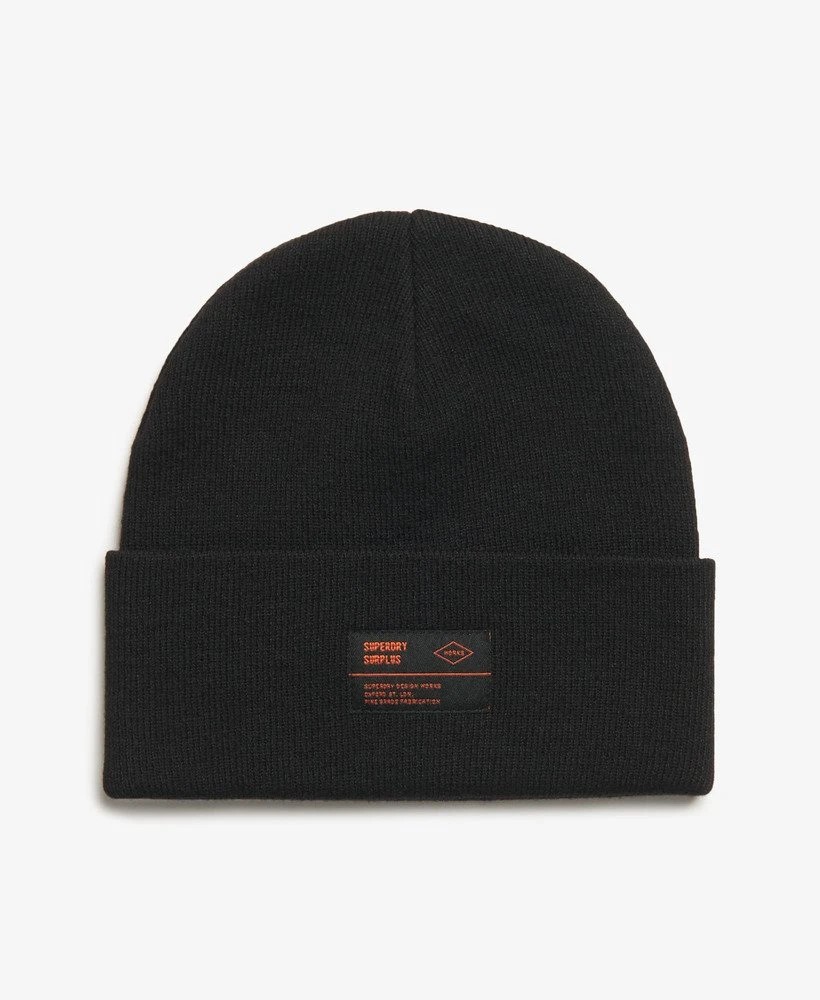 SUPERDRY SURPLUS KNITTED BEANIE HAT ΑΞΕΣΟΥΑΡ ΓΥΝΑΙΚΕΙΟ | BLACK SUPERDRY SURPLUS KNITTED BEANIE HAT ΑΞΕΣΟΥΑΡ ΓΥΝΑΙΚΕΙΟ | BLACK