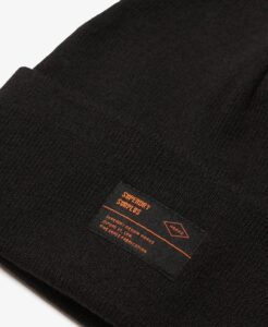 SUPERDRY SURPLUS KNITTED BEANIE HAT ΑΞΕΣΟΥΑΡ ΓΥΝΑΙΚΕΙΟ | BLACK