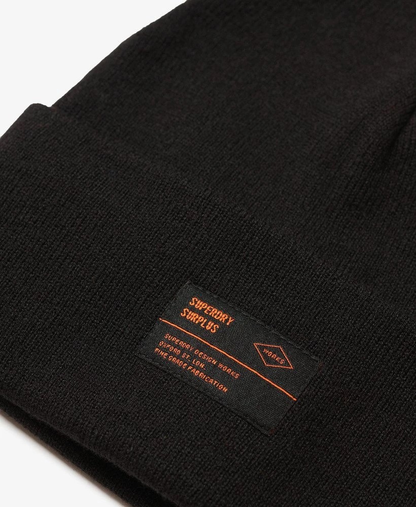 SUPERDRY SURPLUS KNITTED BEANIE HAT ΑΞΕΣΟΥΑΡ ΓΥΝΑΙΚΕΙΟ | BLACK SUPERDRY SURPLUS KNITTED BEANIE HAT ΑΞΕΣΟΥΑΡ ΓΥΝΑΙΚΕΙΟ | BLACK
