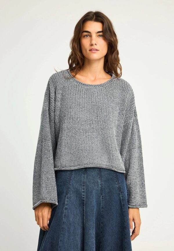 FUNKY BUDDHA ΓΥΝΑΙΚΕΊΟ ΠΛΕΚΤΌ ΜΕ ΛΑΙΜΌΚΟΨΗ | LIGHT GREY FUNKY BUDDHA ΓΥΝΑΙΚΕΊΟ ΠΛΕΚΤΌ ΜΕ ΛΑΙΜΌΚΟΨΗ | LIGHT GREY