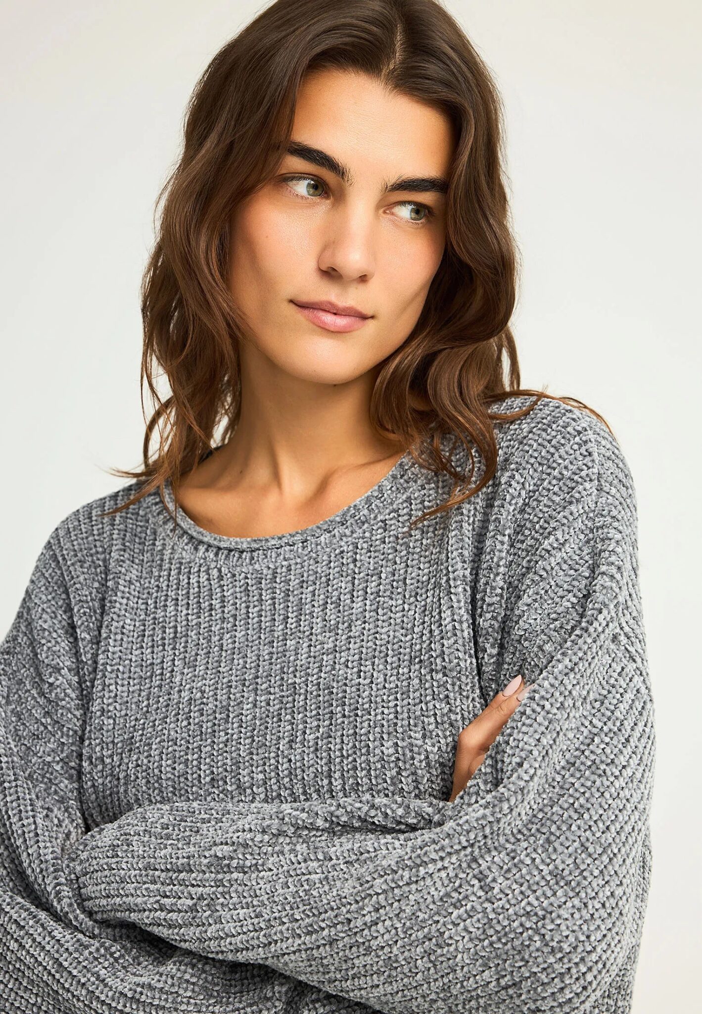 FUNKY BUDDHA ΓΥΝΑΙΚΕΊΟ ΠΛΕΚΤΌ ΜΕ ΛΑΙΜΌΚΟΨΗ | LIGHT GREY FUNKY BUDDHA ΓΥΝΑΙΚΕΊΟ ΠΛΕΚΤΌ ΜΕ ΛΑΙΜΌΚΟΨΗ | LIGHT GREY