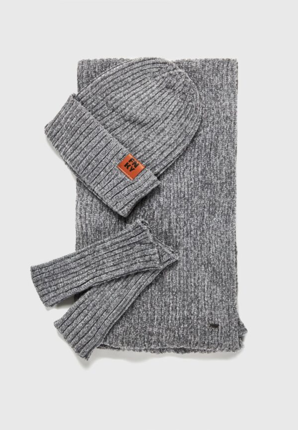 FUNKY BUDDHA ΓΥΝΑΙΚΕΊΟ ΣΕΤ ΚΑΣΚΌΛ ΓΑΝΤΙΑ ΣΚΟΎΦΟς | GREY FUNKY BUDDHA ΓΥΝΑΙΚΕΊΟ ΣΕΤ ΚΑΣΚΌΛ ΓΑΝΤΙΑ ΣΚΟΎΦΟς | GREY