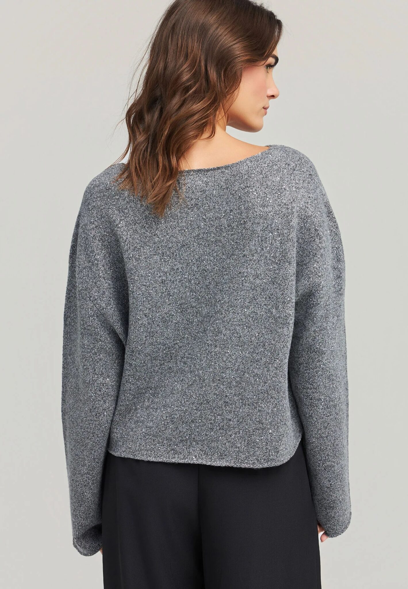 FUNKY BUDDHA ΓΥΝΑΙΚΕΊΟ ΠΛΕΚΤΌ ΜΕ ΛΑΙΜΌΚΟΨΗ | GREY FUNKY BUDDHA ΓΥΝΑΙΚΕΊΟ ΠΛΕΚΤΌ ΜΕ ΛΑΙΜΌΚΟΨΗ | GREY