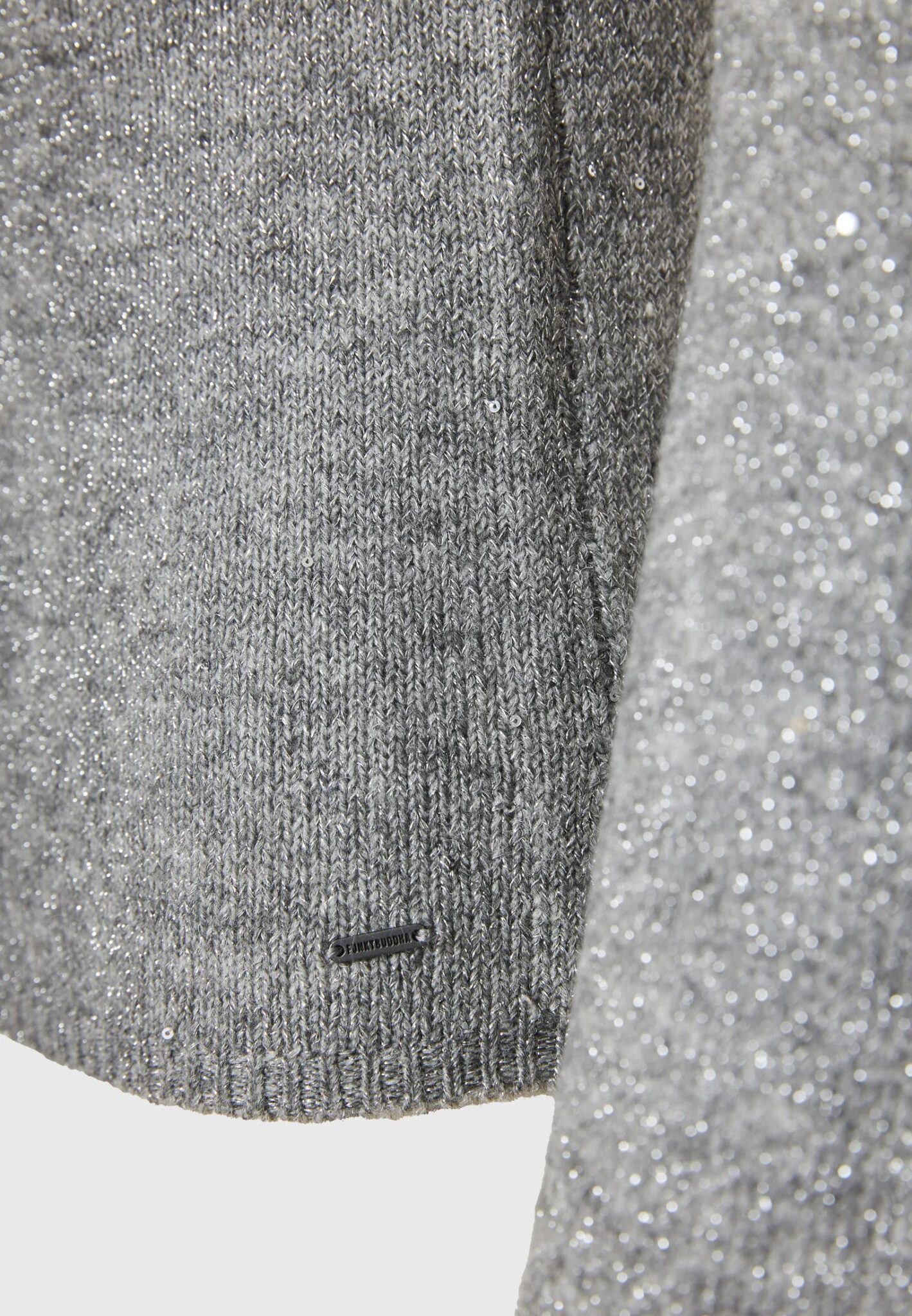 FUNKY BUDDHA ΓΥΝΑΙΚΕΊΟ ΠΛΕΚΤΌ ΜΕ ΨΗΛΌ ΛΑΙΜΌ | GREY FUNKY BUDDHA ΓΥΝΑΙΚΕΊΟ ΠΛΕΚΤΌ ΜΕ ΨΗΛΌ ΛΑΙΜΌ | GREY