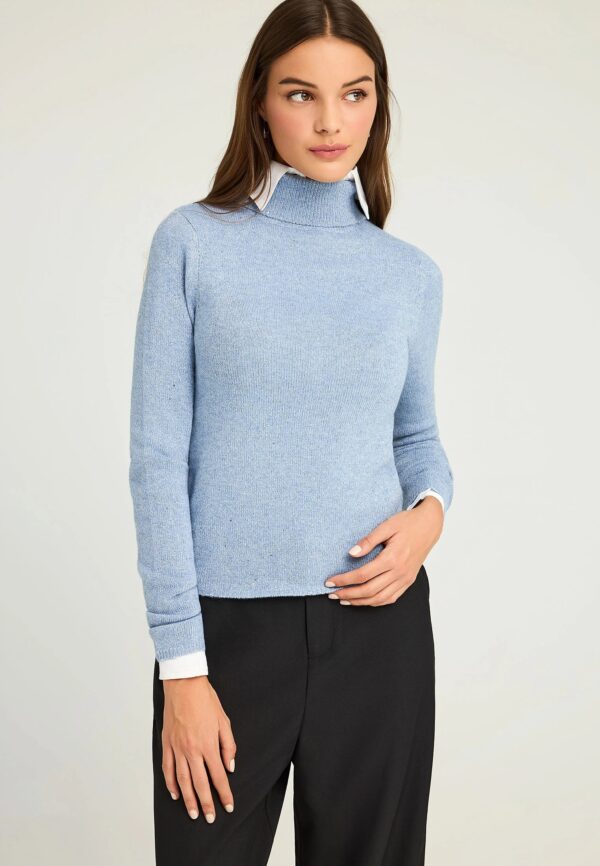 FUNKY BUDDHA ΓΥΝΑΙΚΕΊΟ ΠΛΕΚΤΌ ΜΕ ΨΗΛΌ ΛΑΙΜΌ | LIGHT BLUE FUNKY BUDDHA ΓΥΝΑΙΚΕΊΟ ΠΛΕΚΤΌ ΜΕ ΨΗΛΌ ΛΑΙΜΌ | LIGHT BLUE