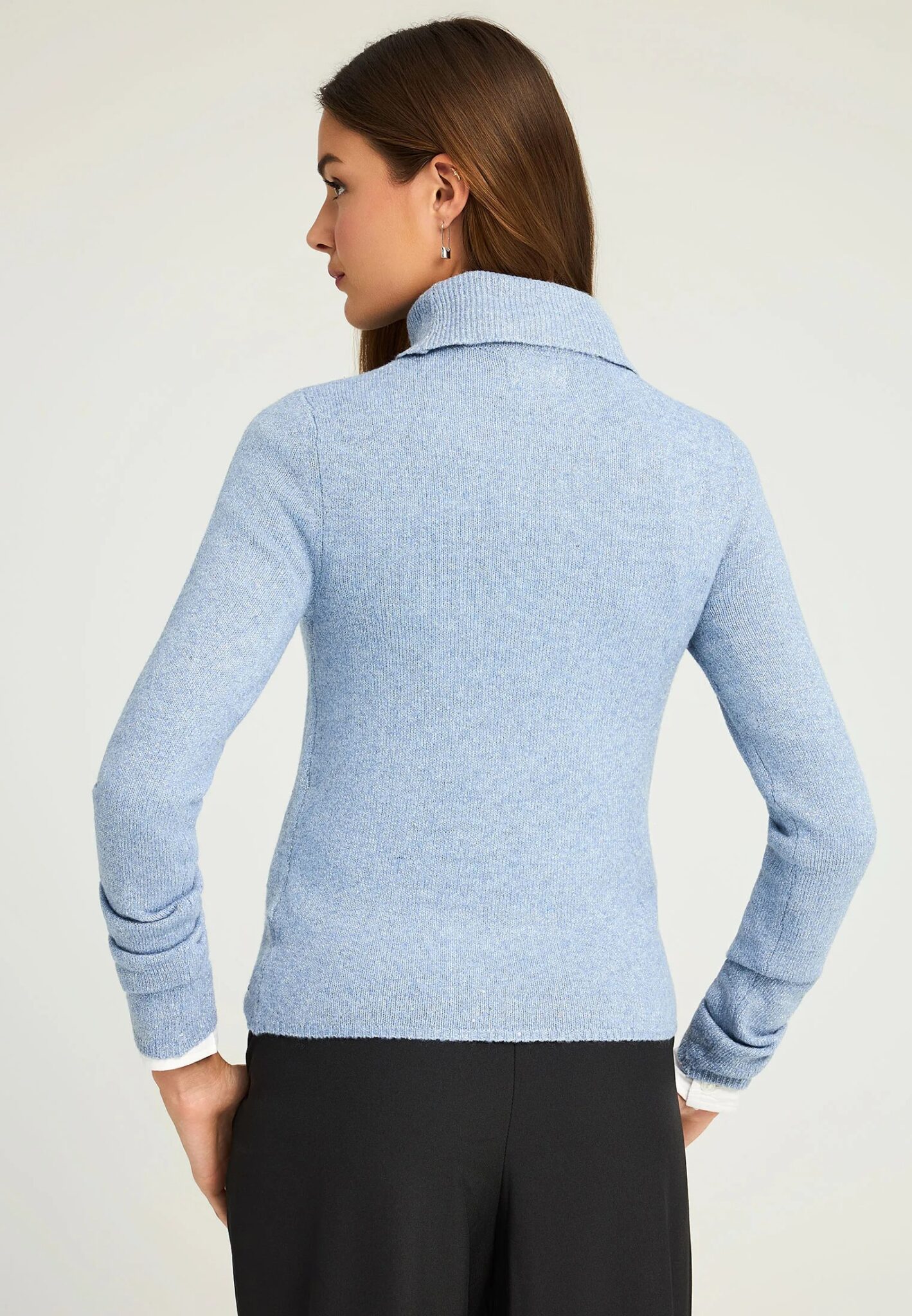 FUNKY BUDDHA ΓΥΝΑΙΚΕΊΟ ΠΛΕΚΤΌ ΜΕ ΨΗΛΌ ΛΑΙΜΌ | LIGHT BLUE FUNKY BUDDHA ΓΥΝΑΙΚΕΊΟ ΠΛΕΚΤΌ ΜΕ ΨΗΛΌ ΛΑΙΜΌ | LIGHT BLUE