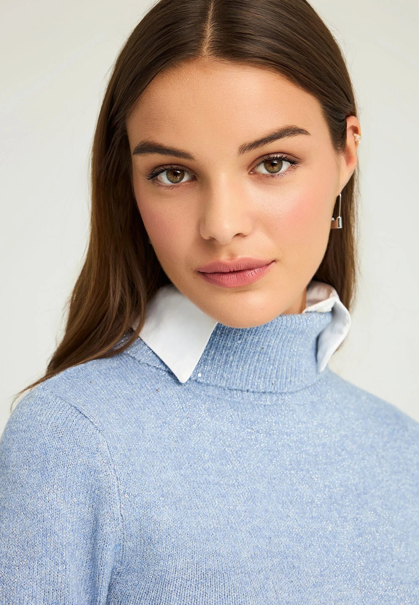 FUNKY BUDDHA ΓΥΝΑΙΚΕΊΟ ΠΛΕΚΤΌ ΜΕ ΨΗΛΌ ΛΑΙΜΌ | LIGHT BLUE FUNKY BUDDHA ΓΥΝΑΙΚΕΊΟ ΠΛΕΚΤΌ ΜΕ ΨΗΛΌ ΛΑΙΜΌ | LIGHT BLUE